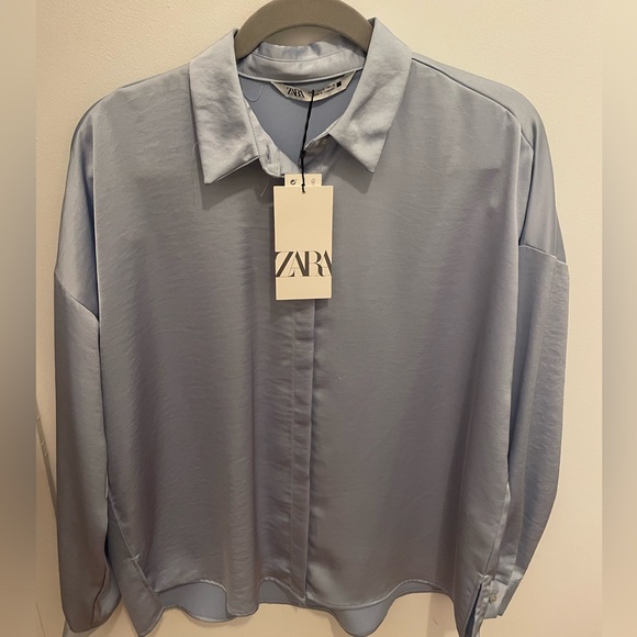 Zara Tops - NWT Zara silky button down